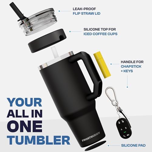 Frost Buddy Thicc Buddy 40oz Tumbler - Spill-Proof Flip Lid (Frosty Freeze) - Image 3