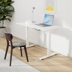 SHW 48-Inch Electric Height Adjustable Sit to Stand Desk, White - Image 2