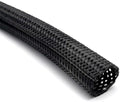 Electriduct 1/2" Hook Self Closing Wrap Around Sleeve - 25 Feet - Black by Electriduct