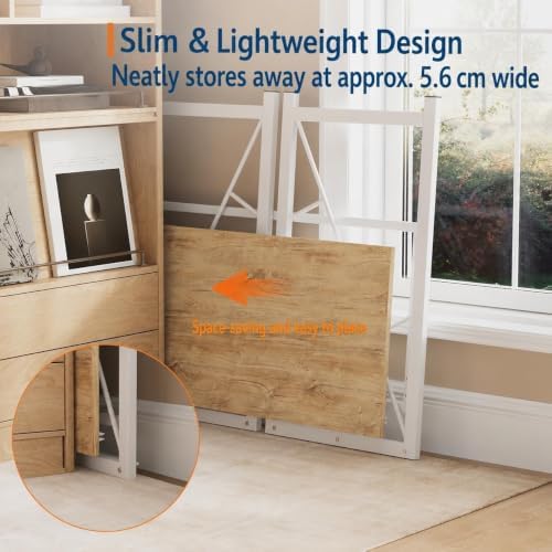 31.5" Folding Computer Desk with Headphone Hook & Storage Bag - Image 6