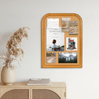 Cork Board for Walls, 23.6x17.7 inches Bulletin Board with Frame, Decorative Hanging Pin Board Vision Board Message Board for Office School Home Decor(2R&2S,4560,1p) - Image 4