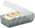 HAN 998-693, CROCO Flashcard Index Box. For learning vocabulary in an ingeniously simple way, A8, translucent grey by Unknown