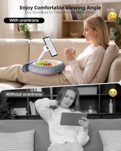 Tablet Pillow Stand for Bed, 360° Rotating iPad Holder for 5"–12.9" Devices - Image 2