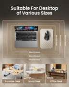 ProtoArc MP50 Ergonomic Mouse Pad with Wrist Support, Lycra Surface, Beige - Image 3