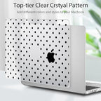 Tuiklol for 2026 2025 2024 2023 MacBook Air 15 inch Case Model M5 A3448 M4 A3241 M3 A3114 M2 A2941 Hard Shell Case for MacBook 15.3'' Cover, Spot-Black - Image 3