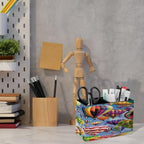 PU Leather Multi-Compartment Pen Holder Desktop Organizer Pencil Cup Storage Caddy for Office Home Supplies WlsFqCb - Image 6