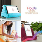 Flippy Original Tablet Pillow Stand & iPad Holder, Gift for Book Lovers & Readers, Multi-Angle Stand with Storage for Lap, Desk & Bed, Compatible with Kindle, Fire, iPad & Samsung, Pinkarama 4.0 - Image 6