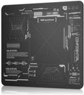 darkFlash Glass Mouse Pad 11.8×10.2 Inch, Ultra-Smooth Tempered Surface, Precision Tracking, Anti-Slip Rubber Base, Durable Etched Finish, Ideal for Gaming & Work(DMP300) by darkFlash