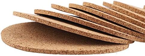 Natural Round Wood Coffee Cup Mat Heat Cork Coaster Mat Tea Drink Wine Pad Table Decor(100Pcs) - Image 4