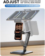 Portable Monitor Stand for 15.6'',17.3'', Tablet Stand Holder for iPad - Image 4