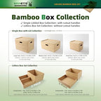 BAMOTTO CRAFTBAMBOO 2-Piece Bamboo Storage Box Set Stackable Organizer - Image 7