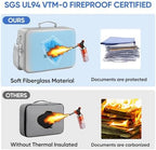 BALEINE Fireproof Document Box with Lock, Waterproof Fire Safe File Bag - Image 5