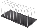 Huron Steel Wire Adjustable Vertical 8-Slot Desk File BinderOrganizer Storage - Image 6