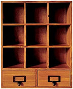 Primo Supply 2-Way Wood Cabinet Cubbies - Rustic Home Decor - Floating Shelves for Storage - Farmhouse Desk Shelf with Drawers - Cube Shelf Display - Vintage Bedroom Decor by PrimoSupply