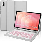 for Samsung Galaxy Tab S11 Ultra 14.6 Inch 2025 Backlit Keyboard Case, Galaxy Tablet S11 Ultra Case Keypad with S Pen Holder, 7-Color Backlight Keyboard for Samsung Tab 14.6'' SM-X930/X936B, Grey by Unknown