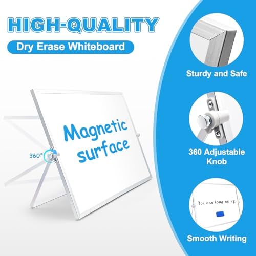 Magnetic Dry Erase Board 16x12 – Double-Sided Whiteboard with Stand - Image 3
