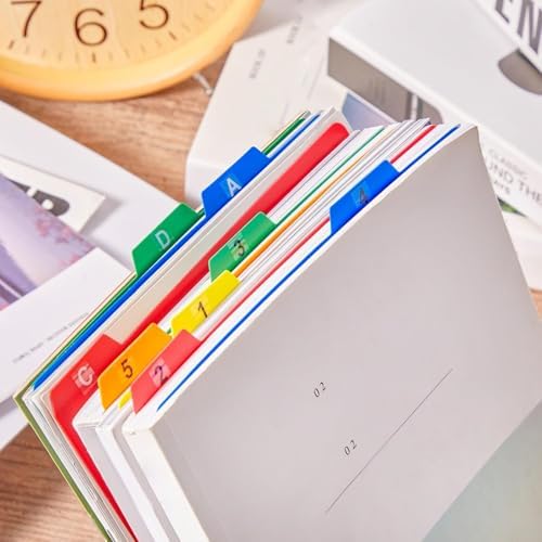 Lewtemi 100 Pcs 5 x 8 Index Card Dividers with Tabs, 5 Colors - Image 7