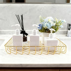 3 Pack Wire File Tray Gold Paper Desk Organizer Magazine Storage Basket Bin for Office Home Classroom School Pantry Kitchen Living Room - Image 5