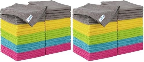 MR.SIGA Microfiber Cleaning Cloth, All-Purpose Cleaning Towels, Pack of 100, Size 11.8 x 11.8 in by MRSIGA