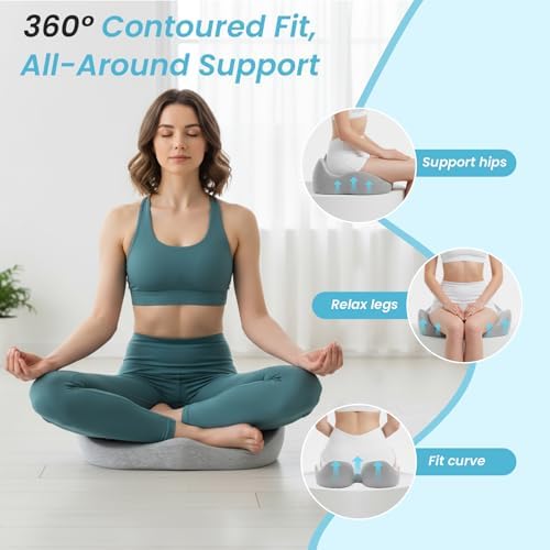 Seat Cushion,Ergonomic Chair Cushions for Sit Bone Tailbone Pain Relief,Sciatica & Back Support,Memory Foam Butt Pillow for Office,Car,Home,Gaming,Wheelchair - Image 6