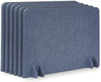 Desk Privacy Divider [6-Pack] 24" x 16" Freestanding Felt Panel by Vandebiao