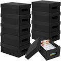 10PCS Photo Storage Box for 4"x6" Photos,10.83“ x 6.89“ x 4.7“ Picture Box Store and Protect Pictures,Documents Black by aopule