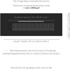 Clairevoire Piano Keyboard Dust Cover for 61 Keys to 88 Keys, Electric Pianos Cover, Digital Pianos Cloth Protection,Lightweight and Adjustable Closure,Pearl White, L - Keyboard Piano up to 61" x 21" - Image 4