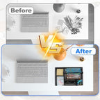 Desk Drawer Organizer, 2 Pack Junk Drawer Organizer Tray with 2 Adjustable Compartments, Desktop Metal Mesh Office Desk Organizer, Multifunction Pen Organizer Set for Office School Makeup Supplies (2) - Image 5