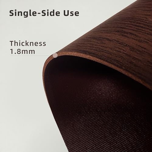 Round Table Mats - Can Be Used On Both Sides Waterproof and Easy to Clean Good Flatness Used for Dining Table(Walnut Wood Grain Dia.36Inch) - Image 2