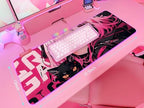 JMIYAV Pink RGB Gaming Mouse Pad 31.5x12 Inch PC XL Large Extended Glowing Led Light Up Desk Pad Non-Slip Rubber Base Computer Cute Mousepad Mat Desk Accessories Gaming Setup Sweet Girl - Image 5