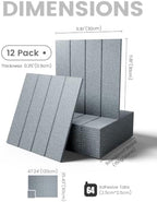 Fluxynara 48" x 36" Large Felt Bulletin Board，Slate Gray - Image 2