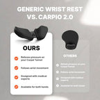 DELTAHUB Carpio 2.0 - Right-Handed Truly Ergonomic Wrist Rest for Mouse, Carpal Tunnel Support, Pain Relief, Anti-Fatigue, Easy Glide, Sleek, Office, Computer, Laptop, Gaming - Large, Black - Image 6