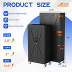 GAIOUS 61" Tall Metal Storage Cabinet with Lock and Wheels, File Cabinet - Image 2