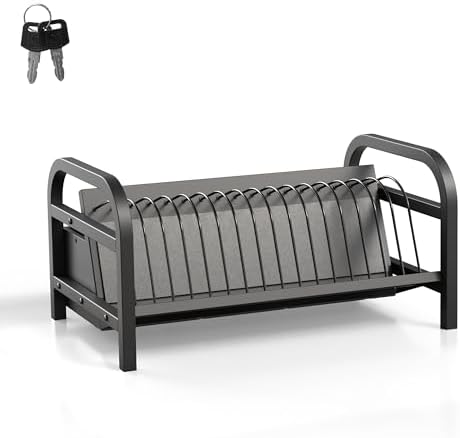 VIVO Black 16-Bay Locking Laptop Open Charging Station, STAND-LAPC3-L by VIVO