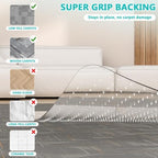 Office Chair Mat for Low Pile Carpet, Clear Heavy Duty Chair Mat with Lip - Image 4