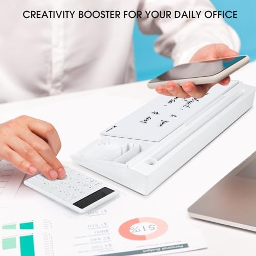 Varhomax Glass Desk Whiteboard with Calculator - Image 2