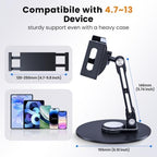 CreaDream iPad Stand, Aluminum Tablet Holder Swivel Stand for Desktop - Image 4