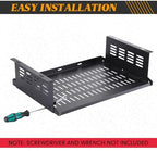 Under Desk Computer Mount for Small Form Factor SFF Computers and Pcs, Using Space 16.7" x H 4.75" x D 12" Mount Shelf Organizer for Office Home Workstation Gaming Stand up Desk - Image 5