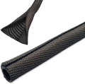 Electriduct 3/4" Double Layer Self Closing Wrap Sleeve, 25 Feet, Black by Electriduct