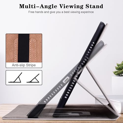 Case for Kindle Fire HD 10 & 10 Plus Tablet (13th/11th Generation, 2023/2021 Release) 10.1" - PU Leather Flip Case with Elastic Band & Card Slots/Holder, Multi-Angle Stand Cover - Gradation - Image 3