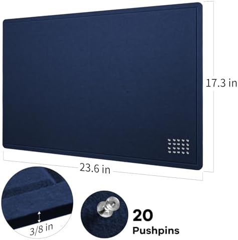 Felt Bulletin Board 24x18 inches, Decorative Pin Board for Home & Office - Image 4