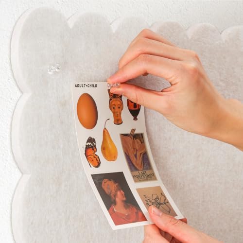 Scalloped Bulletin Board 40x30 inches, Decorative Felt Pin Board for Wall - Image 7