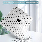 Tuiklol for 2026 2025 2024 2023 MacBook Air 15 inch Case Model M5 A3448 M4 A3241 M3 A3114 M2 A2941 Hard Shell Case for MacBook 15.3'' Cover, Spot-Black - Image 5