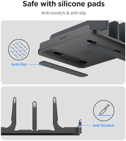 Spigen Vertical Laptop Stand Holder for Desk - Image 3