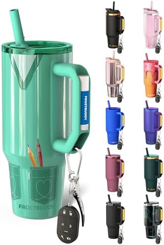 Frost Buddy Thicc Buddy 40oz Tumbler - Spill-Proof Flip Lid (Teal Scrubs) by FrostBuddy