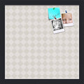 PinPix 15x15 inch Cork Bulletin Board. This Decorative Framed Pin Board Comes with Diamond Pattern in Shades of Grey Design and Satin Black. Ideal for Home, Office Decor or School (PinPix-373) by PinPixBulletinBoards