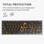 kwmobile Keyboard Cover Compatible with 60% Mechanical Keyboard RK61 / GK61 / SK6 / DK61 Case - Protective Cover for Mechanical Keyboard - Transparent - Image 3