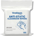 4" x 4" Anti-Static & Microfiber Wipes (100 Pcs, 200GSM) by PrecisionCleanroomSupplies