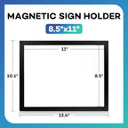 YixangDD 55 Pack Magnetic Sign Holder 8.5 x 11, Magnetic Paper Holder - Image 2
