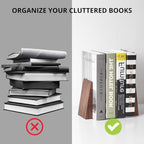 Muso Wood Handmade Walnut Book Ends for Shelves - Image 5